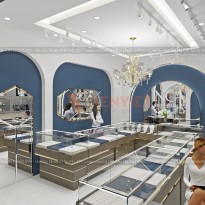 Thiết kế showroom nữ trang Nga Ngọc Châu Âu - Quận 10